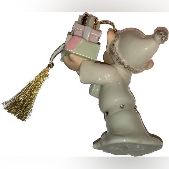 LENOX DOPEY’S HOLIDAY SURPRISE CHRISTMAS ORNAMENT NEW W/ CERT. OF AUTHENTICITY - Picture 5 of 12